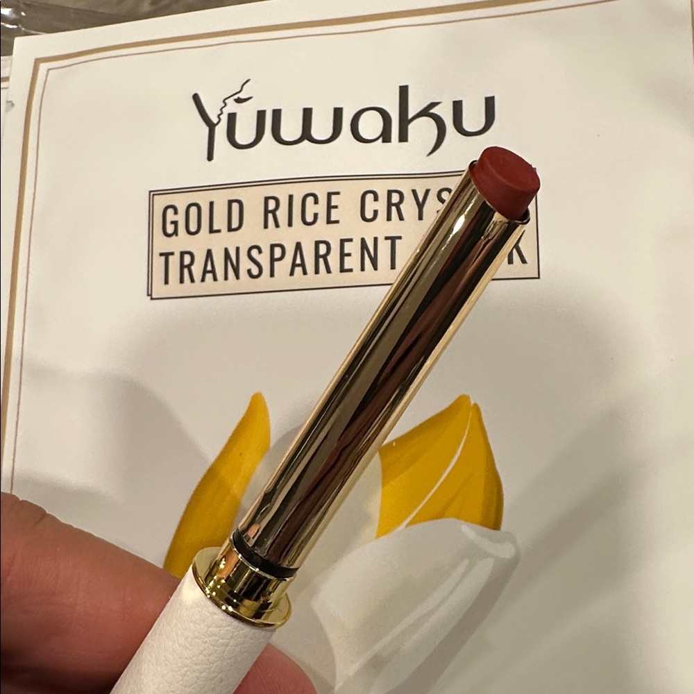 Gold Rice Crystal Transparent Mask and Brush Set - Picture 4 of 5